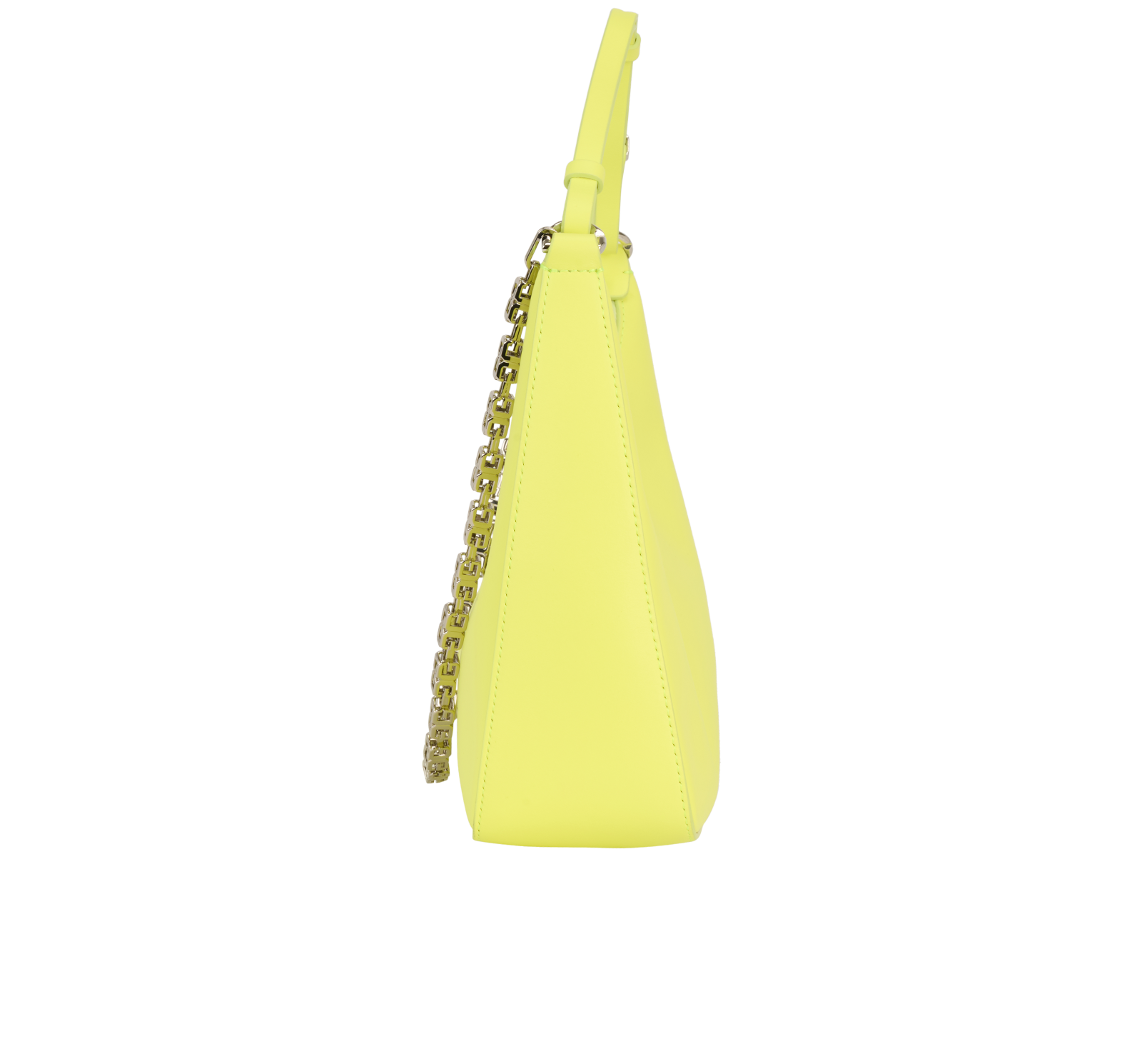 Givenchy Small Moon Cut Out Bag, &pound;550, Handbags, Yellow, Leather, Bottom view